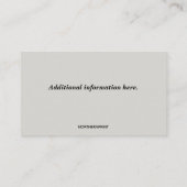 編集可能な酪農オーガニック牛乳 名刺 (裏面)