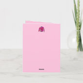 編集可能な醜いクリスマスセーターピンクホリデーカード シーズンカード (裏面)