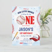 編集可能な野球の招待状 招待状 (スタンド正面)