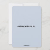 編集可能な野球の誕生日招待状 招待状 (裏面)