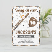 編集可能な野球招待状 招待状 (スタンド正面)