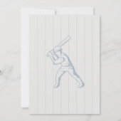 編集可能な野球誕生日招待状 招待状 (裏面)