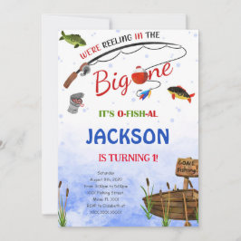 編集可能な釣り誕生日招待状 招待状