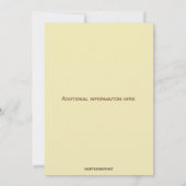 編集可能な鉛筆クレヨン教師引退パーティー 招待状 (裏面)