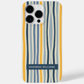 編集可能な銘文色付き線ミニマル Case-Mate iPhoneケース (裏面)