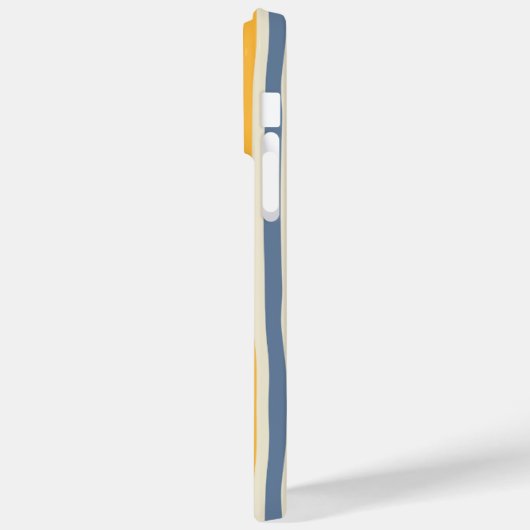 編集可能な銘文色付き線ミニマル Case-Mate iPhoneケース (裏面 / 左)