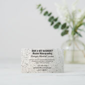 編集可能な防水 名刺 (スタンド正面)