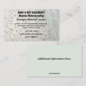 編集可能な防水 名刺 (正面/裏面)