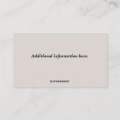 編集可能な陶芸スタジオ 名刺 (裏面)