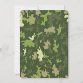 編集可能な陸軍招待状 招待状 (裏面)