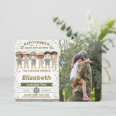 編集可能な陸軍誕生日写真招待状 招待状 (スタンド正面)