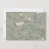 編集可能な陸軍誕生日写真招待状 招待状 (裏面)