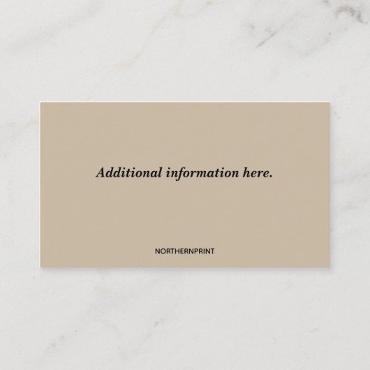 編集可能な階段と手すり 名刺 (裏面)