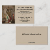 編集可能な階段と手すり 名刺 (正面/裏面)