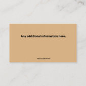 編集可能な電気工事士名刺 名刺 (裏面)