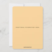 編集可能な青いドレープと花 招待状 (裏面)