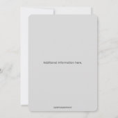 編集可能な青い天使の星の聖任式招待状 招待状 (裏面)