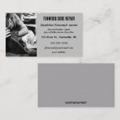 編集可能な靴と革の修理の名刺 名刺 (正面/裏面)