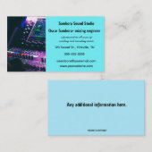 編集可能な音楽サウンドミキシングエンジニア 名刺 (正面/裏面)