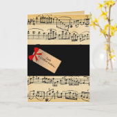 編集可能な音楽シートほんの少しのメモ カード (黄色い花)