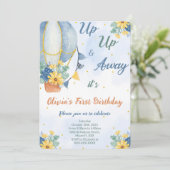 編集可能な風船の招待状 招待状 (スタンド正面)