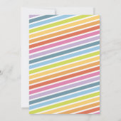 編集可能な馬の誕生日の招待//虹 招待状 (裏面)