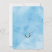 編集可能な馬の誕生日招待状 招待状 (裏面)