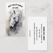 編集可能な馬牧場の名刺 名刺 (正面/裏面)