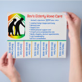 編集可能な高齢者ホーム気に電話番号フライヤー チラシ (手)