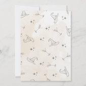 編集可能な魔女パーティーの招待状 - ハロウィンガールズ 招待状 (裏面)