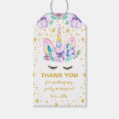 編集可能な魔法の誕生日優先ラベル ギフトタグ (正面)