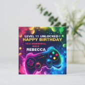 編集可能な10代の誕生日ゲーム息子 シーズンカード (スタンド正面)