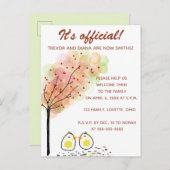 編集可能な2つのチックス採用招待状カード インビテーションポストカード (正面/裏面)