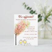 編集可能な2つのチックス採用招待状カード インビテーションポストカード (スタンド正面)