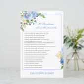 編集可能な20質問について保護者の赤ちゃんシャワー (スタンド正面)