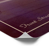 編集可能な70sカナダヴィンテージ旅行ポスター ポスター (角)