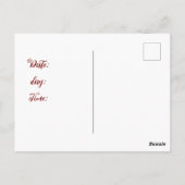 編集可能な「女性の目」グリーティングカード ポストカード (裏面)