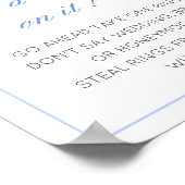 編集可能な「指輪をはめて」 ブライダルシャワーのゲーム ポステ ポスター (角)