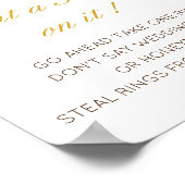 編集可能な「指輪をはめて」 ブライダルシャワーゲーム ポスター (角)