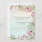 編集可能な 結婚式の日を保存してね！ カード (裏面)