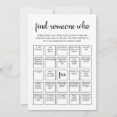 編集可能な「誰かを見つけよう」ゲーム ビンゴ ゲーム カード (正面)