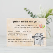 編集可能な BBQ に集まろう 招待状 (スタンド正面)