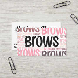 編集可能なBrow Artistテンプレート名刺 名刺