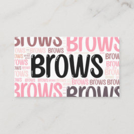 編集可能なBrow Artistテンプレート名刺 名刺