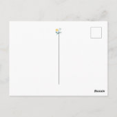 編集可能なDandelionフローラアートサンキューカード ポストカード (裏面)