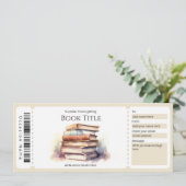 編集可能なEブックギフト証明書テンプレート 招待状 (スタンド正面)