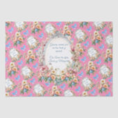 編集可能なFeliz Dia Mama en Rosa 薄葉紙 (正面)