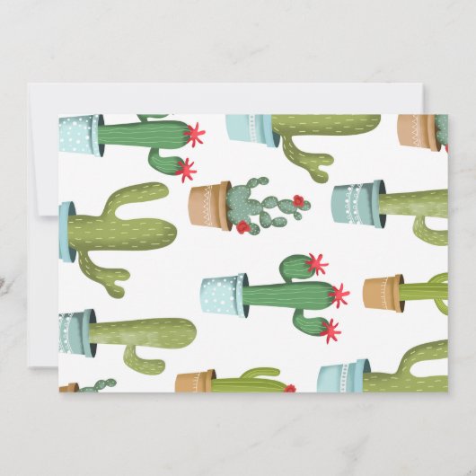 編集可能なFiesta誕生日パーティーの写真 招待状 (裏面)