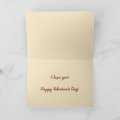 編集可能なGrow Old With Me Valentines Day カード (内部)