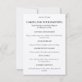 編集可能なKraftの絵を描アートワーク気にカードの挿入 サンキューカード (正面)